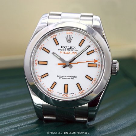 Pre-owned Rolex Milgauss 116400