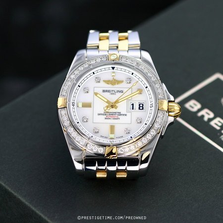 Pre-owned Breitling Galactic 41 b49350LA/a704/366d