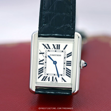 Pre-owned Cartier Tank Solo Quartz w5200005
