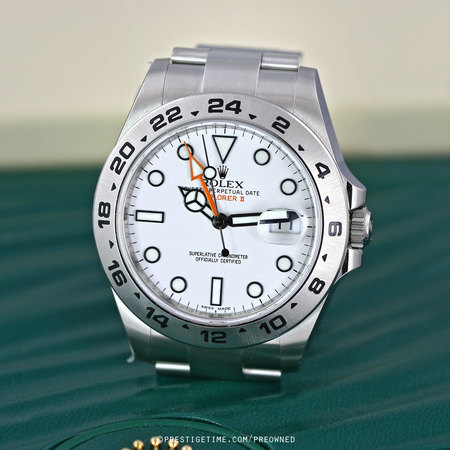Pre-owned Rolex Explorer II 42mm 216570 White