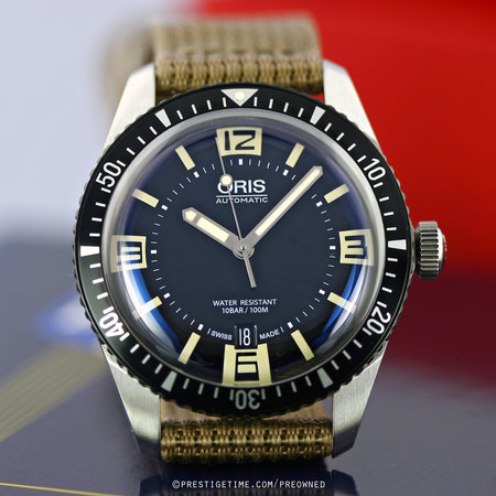 Pre-owned Oris Divers Sixty-Five 01 733 7707 4064-07 5 20 22