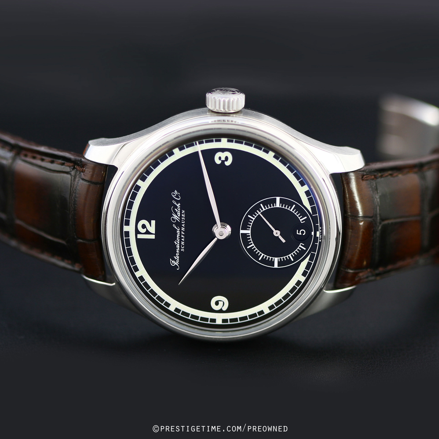Pre-owned IWC Portuguese Hand Wound Eight Days 75th Anniversary 