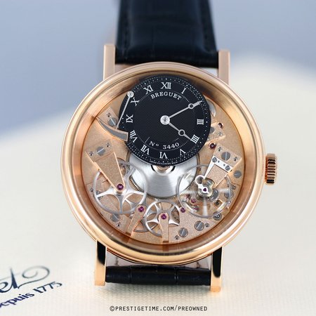 Pre-owned Breguet Tradition Manual Wind 40mm 7057br/r9/9w6