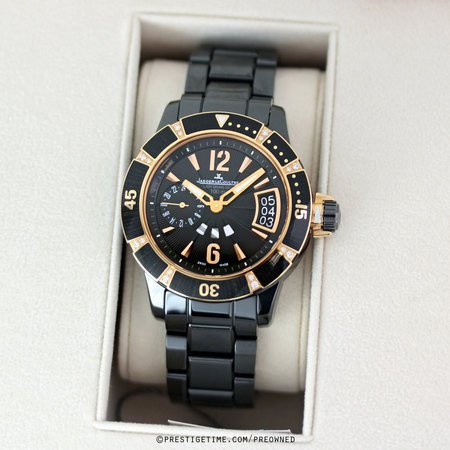 Pre-owned Jaeger LeCoultre Master Compressor Diving GMT Ladies 189LC70