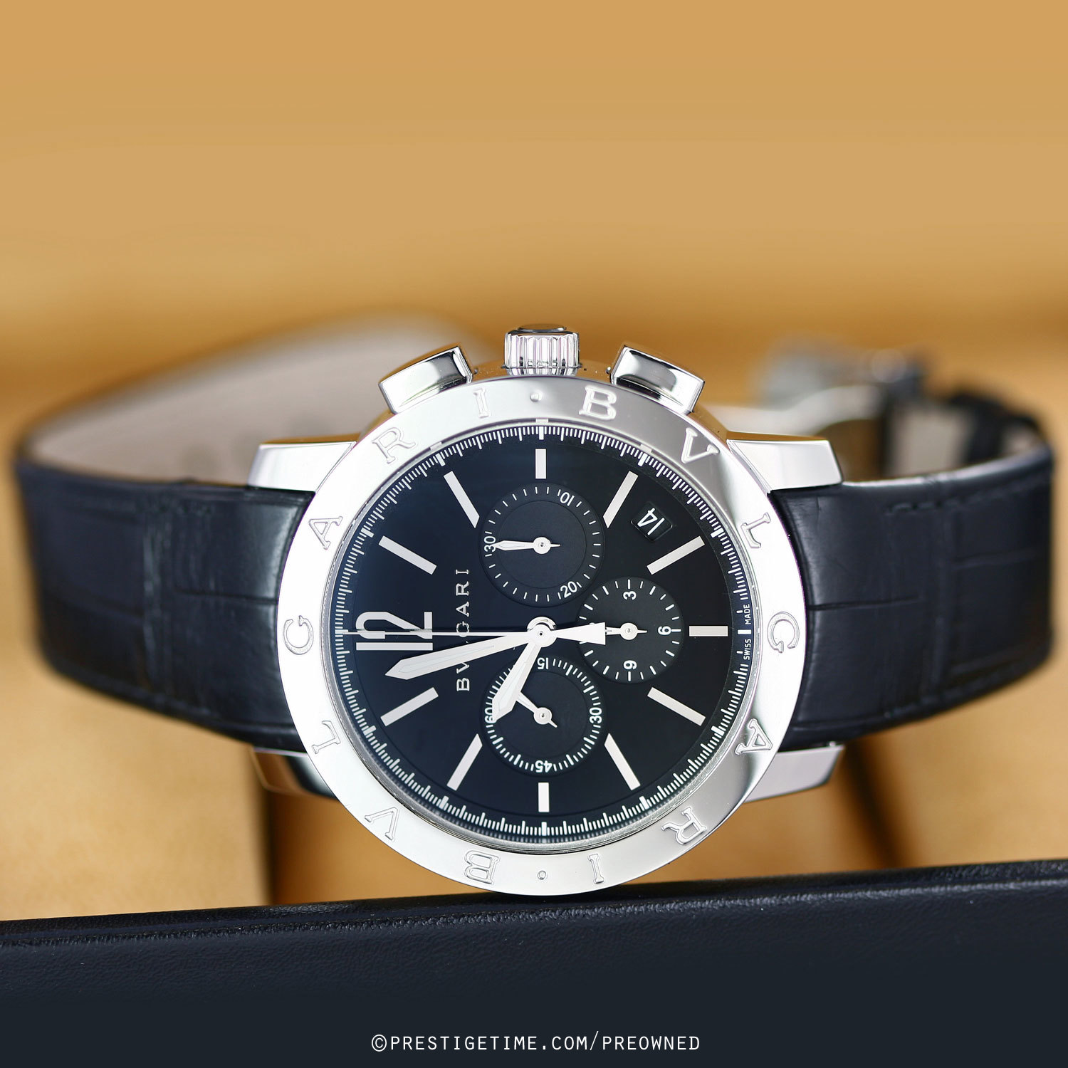 Pre-owned Bulgari BVLGARI BVLGARI Chronograph 41mm  display picture 1