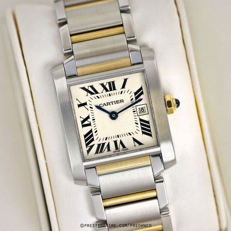 Pre-owned Cartier Tank Francaise w51012q4