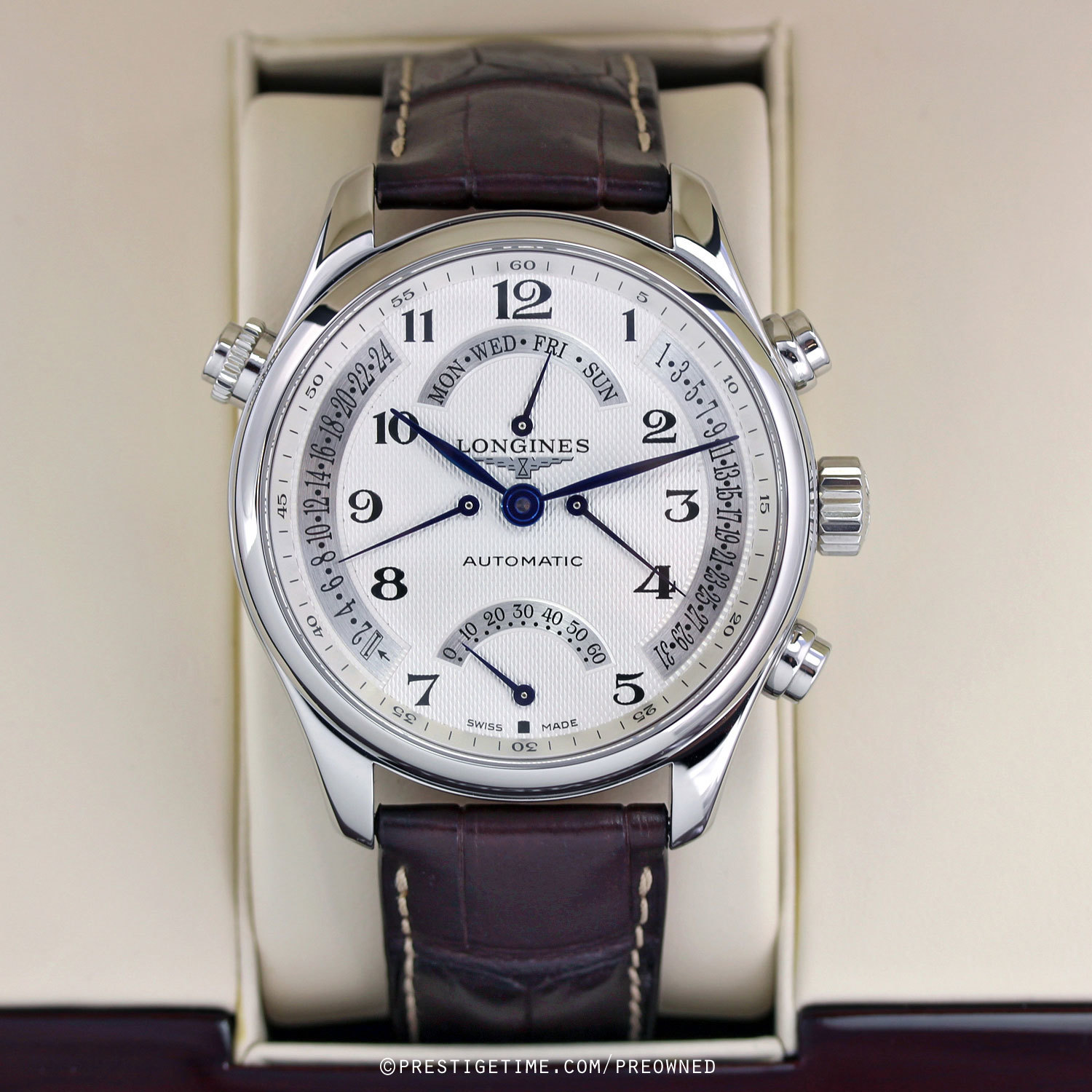 Pre-owned Longines Master Retrograde Seconds L2.717.4.78.3