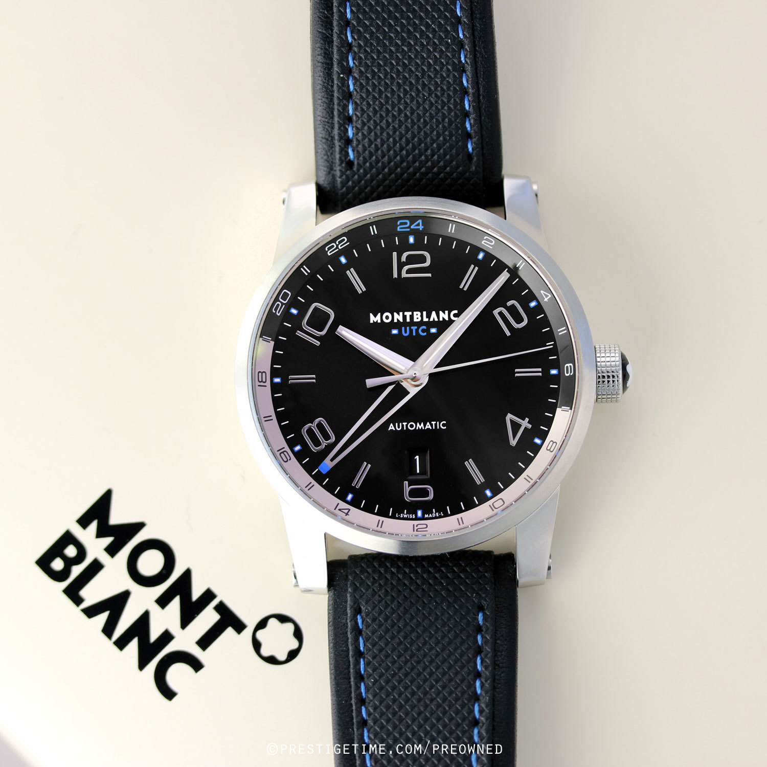 Pre-owned Montblanc TimeWalker Voyager UTC Special Edition 109334