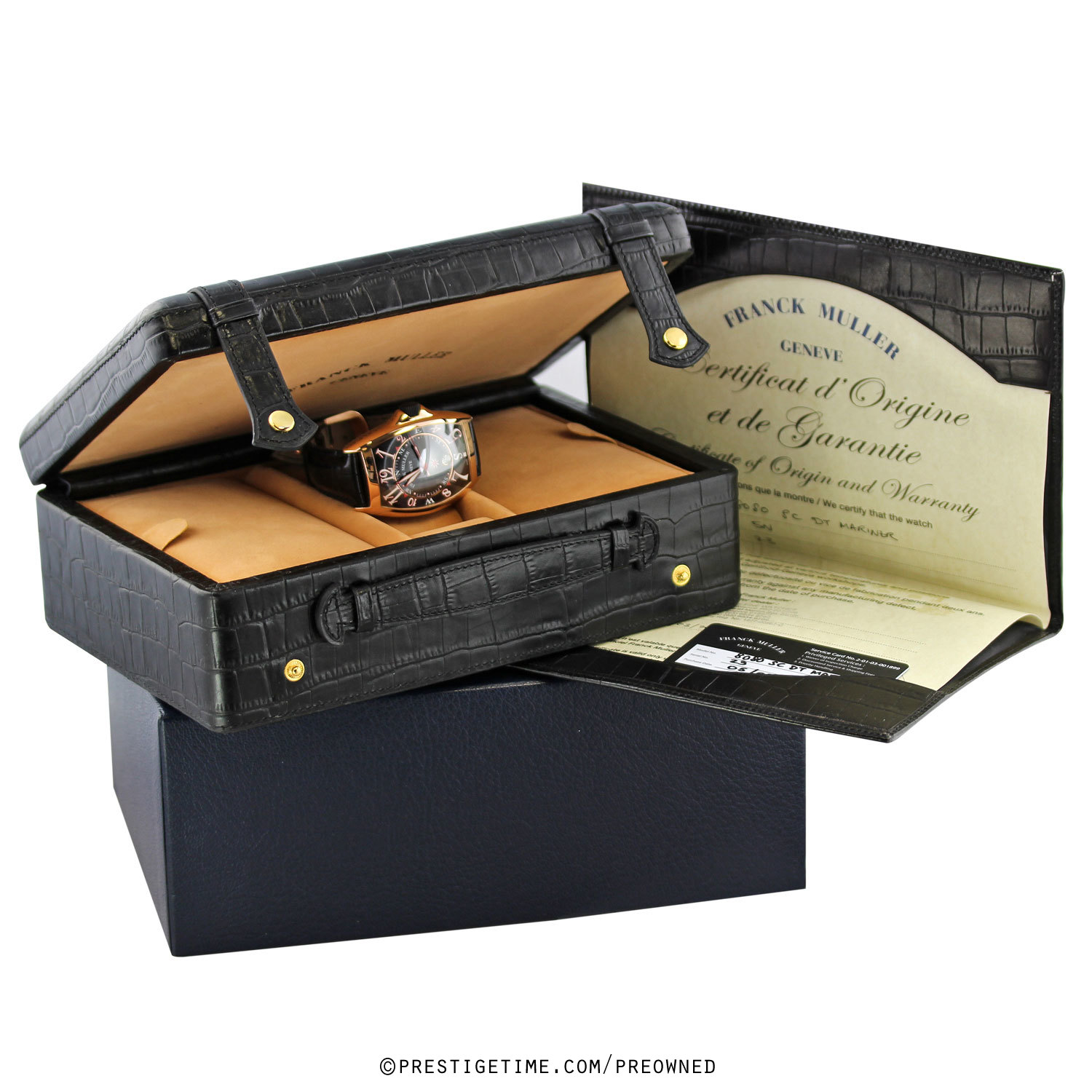Pre-owned Franck Muller Mariner Automatic 8080 SC DT MAR 5N