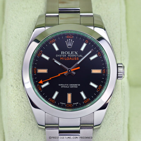Pre-owned Rolex Milgauss 116400gv black