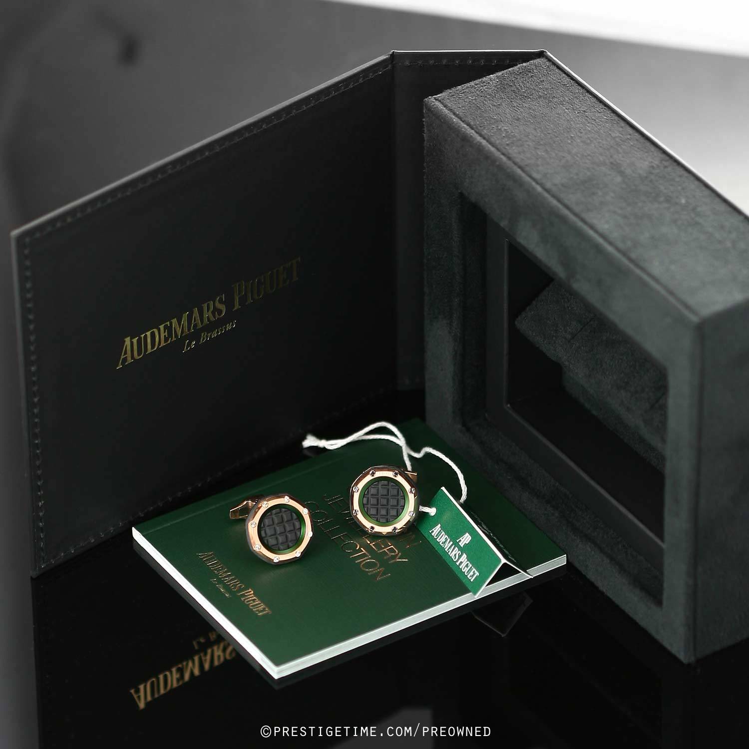 Patek Philippe Cufflinks Audemars Piguet Audemars Piguet Cufflinks SS Blue For Sale European  Watch Company main image 0