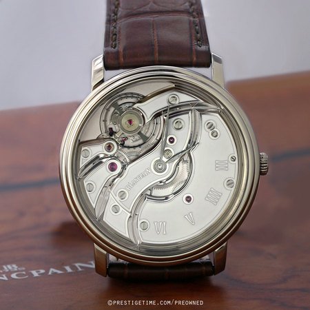Pre-owned Blancpain Villeret Inverse Movement 43mm 6616-1527-55b