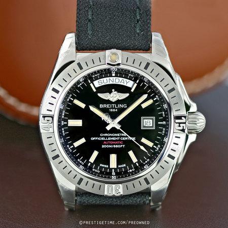 Pre-owned Breitling Galactic 44 a45320b9/bd42/101w