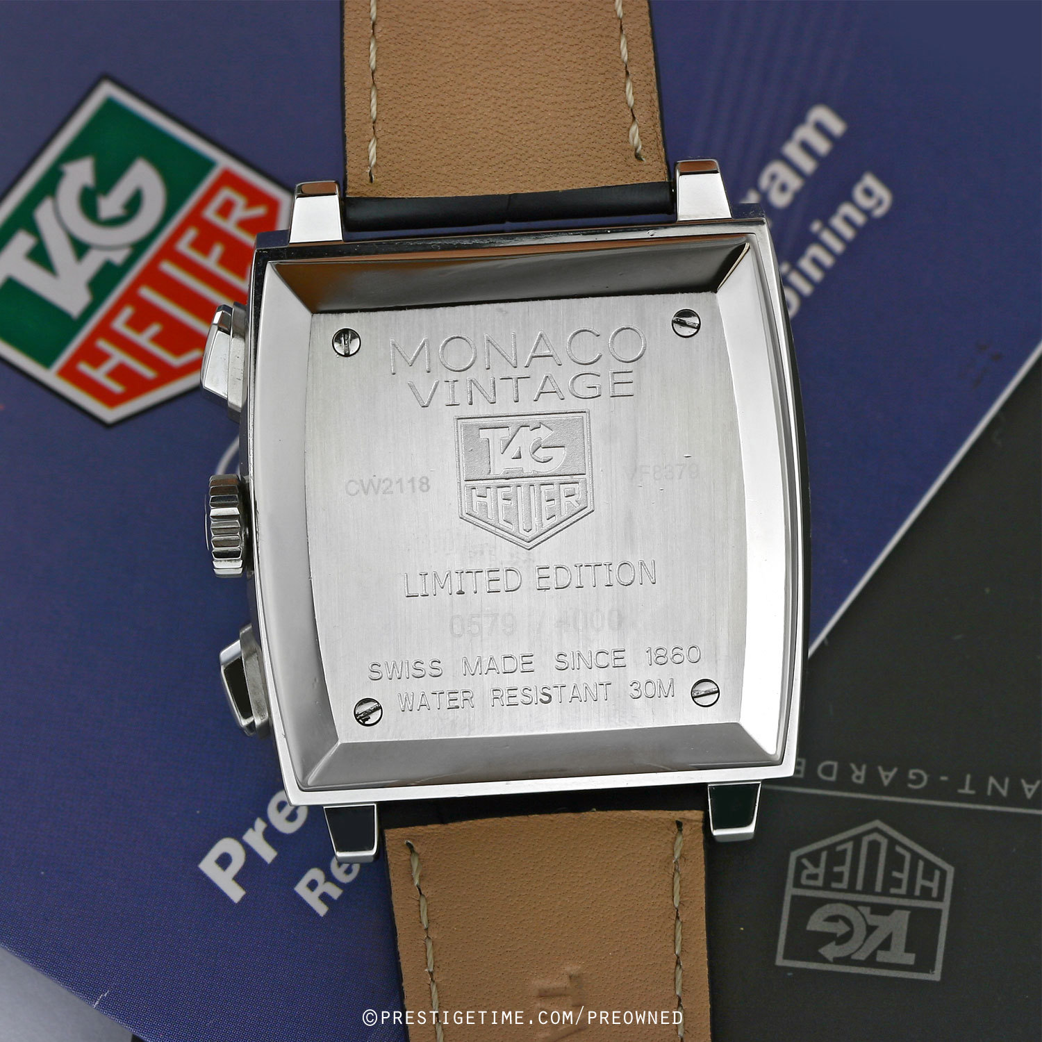 Pre-owned Tag Heuer Monaco Chronograph Vintage cw2118.fc6207