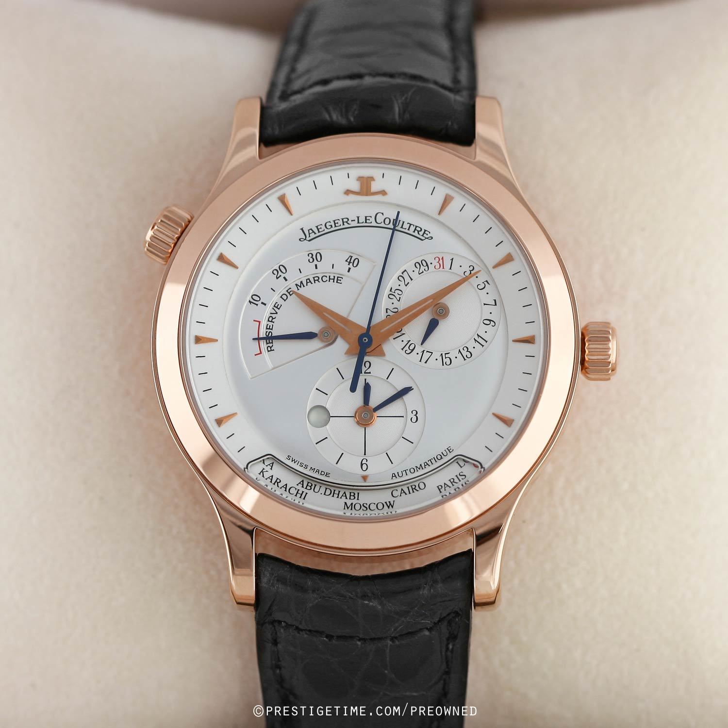 Preowned Jaeger LeCoultre Master Geographic 1422420 142.2.92