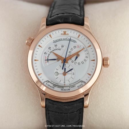 Pre-owned Jaeger LeCoultre Master Geographic 1422420 142.2.92