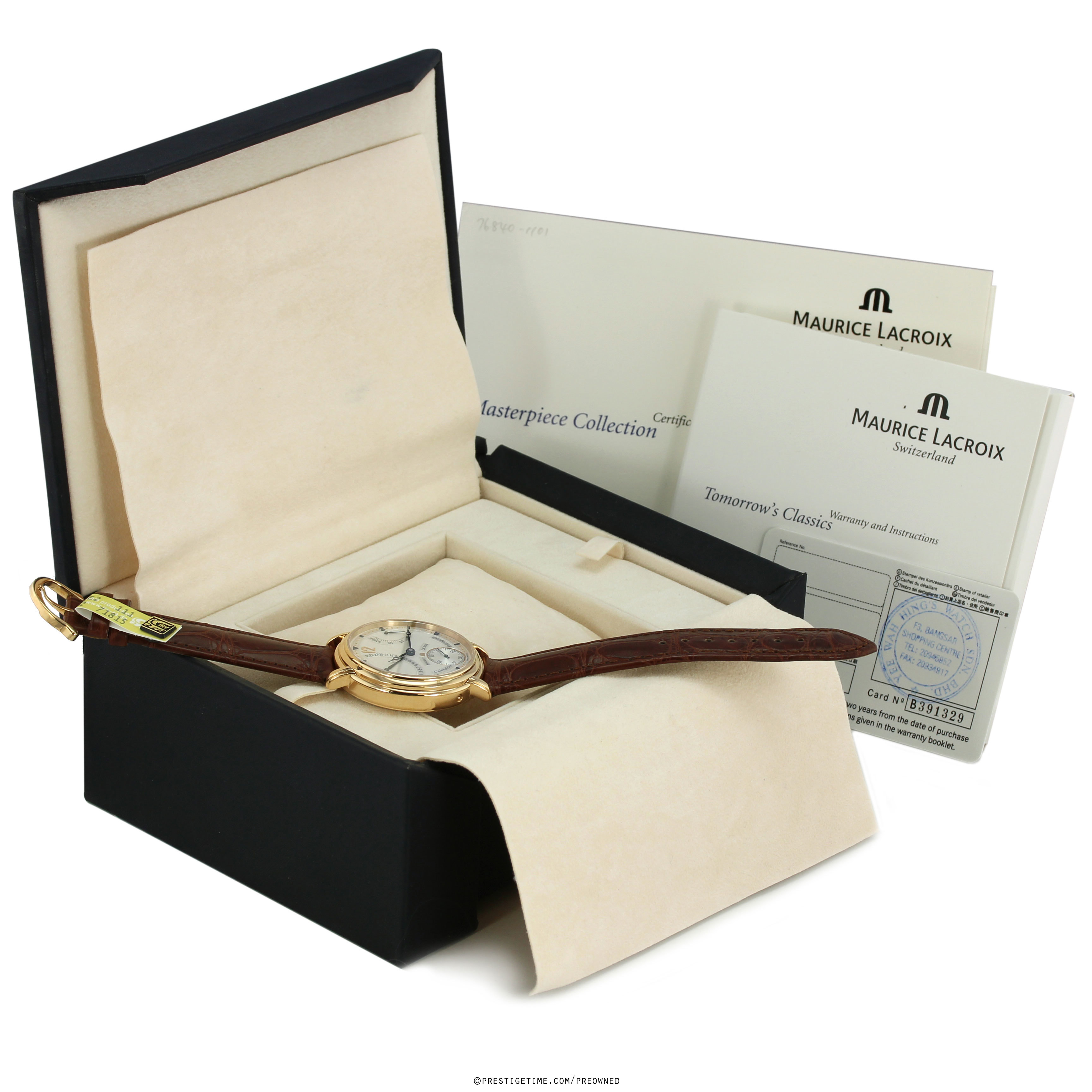 Pre-owned Maurice Lacroix Masterpiece Calendrier Retrograde mp6208