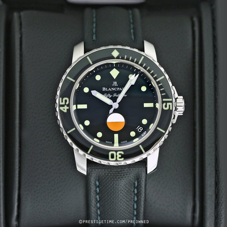 Pre-owned Blancpain Fifty Fathoms Automatic MIL-SPEC 5008-1130-b52a