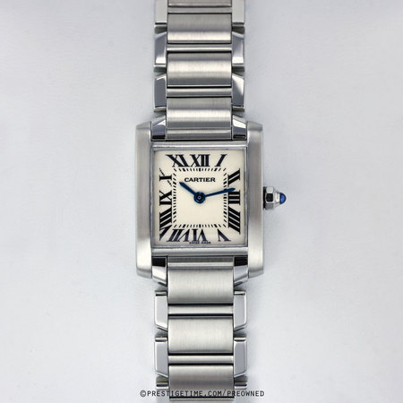 Pre-owned Cartier Tank Francaise Small w51008q3