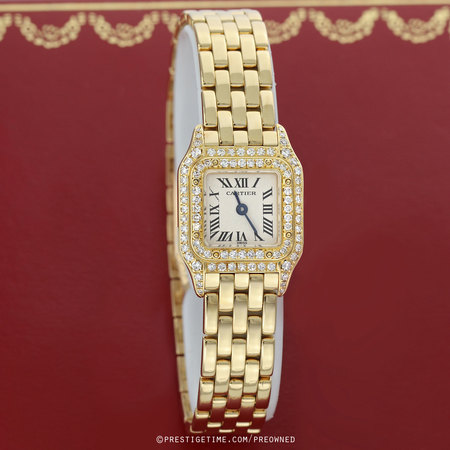 Pre-owned Cartier Panthere Petite 1131-1