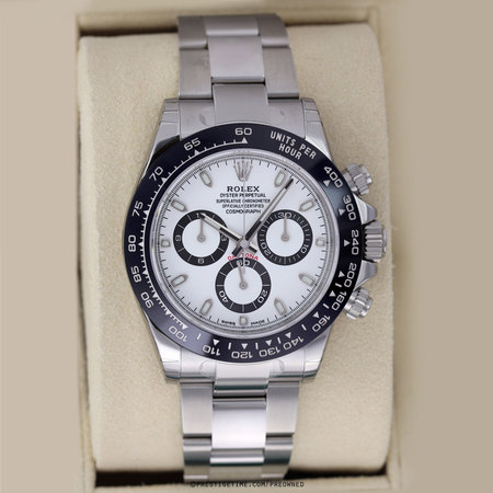 Pre-owned Rolex Cosmograph Daytona 116500LN White