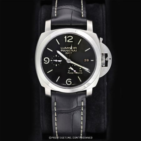 Pre-owned Panerai Luminor 1950 3 Days GMT Power Reserve Automatic 44mm pam00321