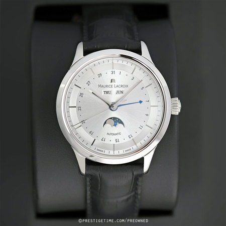 Pre-owned Maurice Lacroix Les Classiques Moonphase lc6068-ss001-131