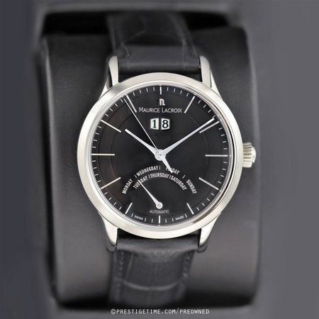 Pre-owned Maurice Lacroix Les Classiques Jours Retrograde lc6358-ss001-33e
