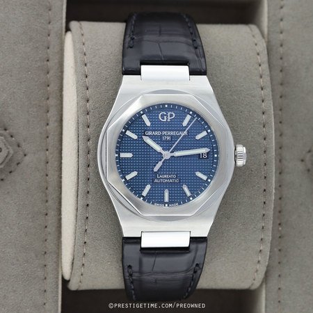 Pre-owned Girard Perregaux Laureato Automatic 38mm 81005-11-431-bb6a