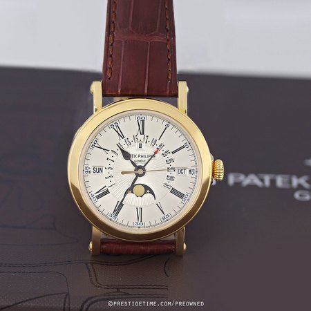 Pre-owned Patek Philippe Perpetual Calendar retrograde Date 5159j-001