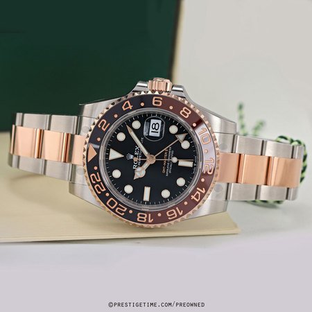 Pre-owned Rolex GMT Master II Root Beer 126711chnr