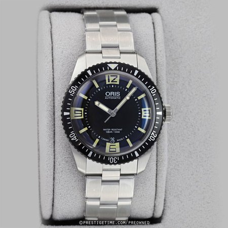 Pre-owned Oris Divers Sixty-Five 40mm 01 733 7707 4064-07 8 20 18
