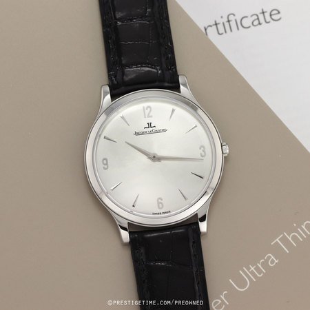 Pre-owned Jaeger LeCoultre Master Ultra Thin Manual 34mm 1458404 145.8.79.s