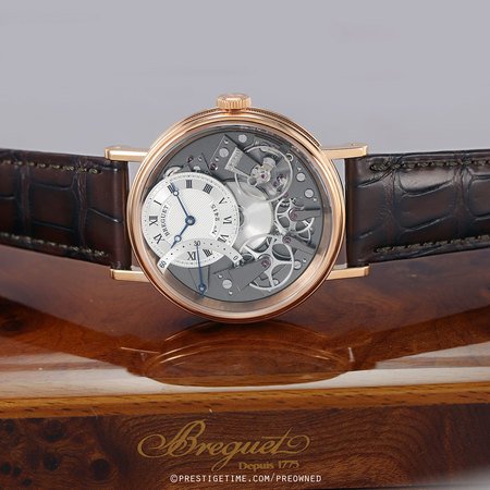 Pre-owned Breguet Tradition Automatic Retrograde Seconds 40mm 7097br/g1/9wu