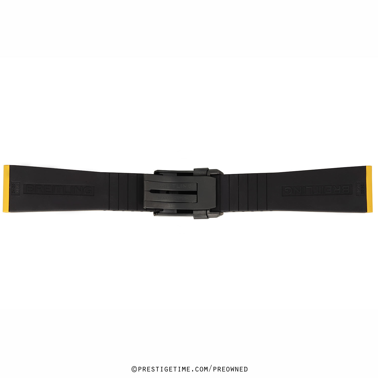 yellow breitling strap