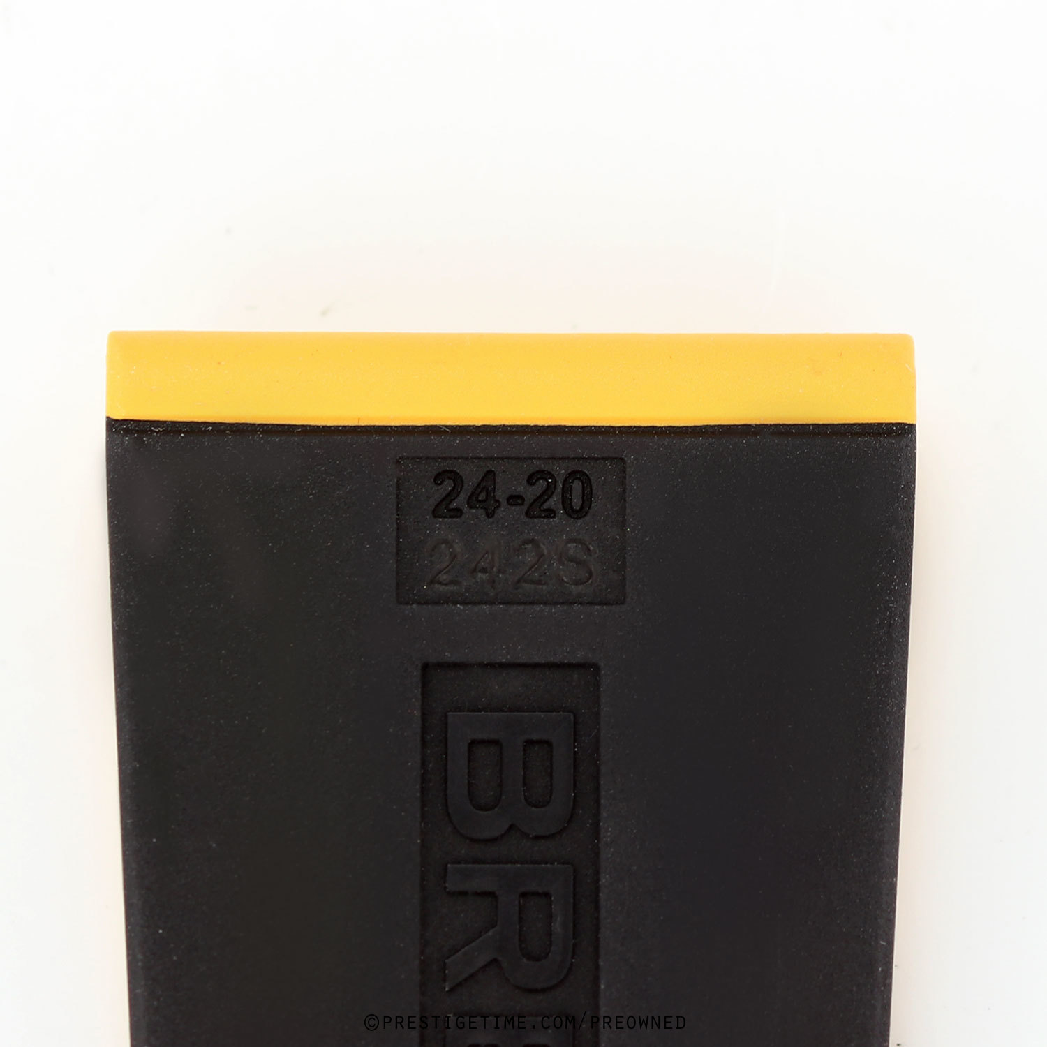 yellow breitling strap