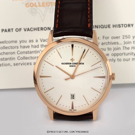Pre-owned Vacheron Constantin Patrimony Automatic 40mm 85180/000r-9248