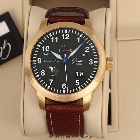 Pre-owned Glashutte Original Senator Navigator Perpetual Calendar 100-07-07-07-04