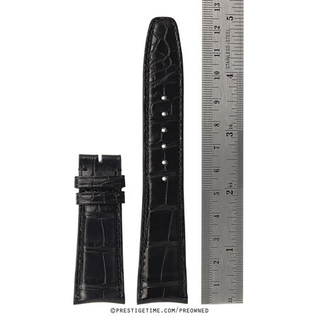 IWC  Glossy Black Santoni Alligator Leather