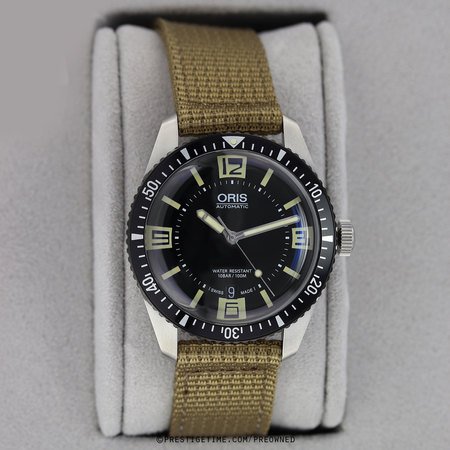 Pre-owned Oris Divers Sixty-Five 40mm 01 733 7707 4064-07 5 20 22