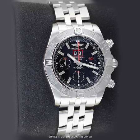 Pre-owned Breitling Chronomat 44 Blackbird Limited a4436010/bb71/379a