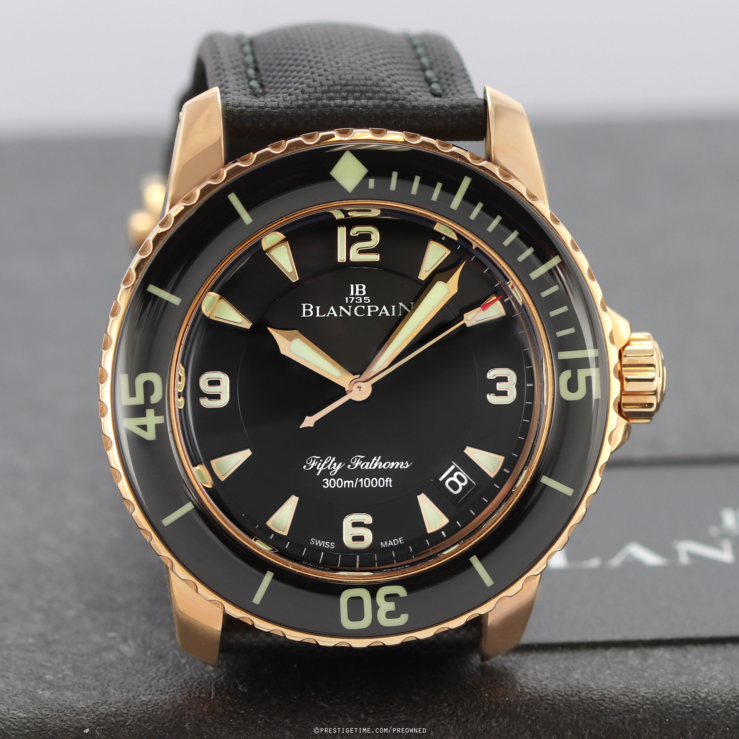 Pre-owned Blancpain Fifty Fathoms Automatic 5015-3630-52b