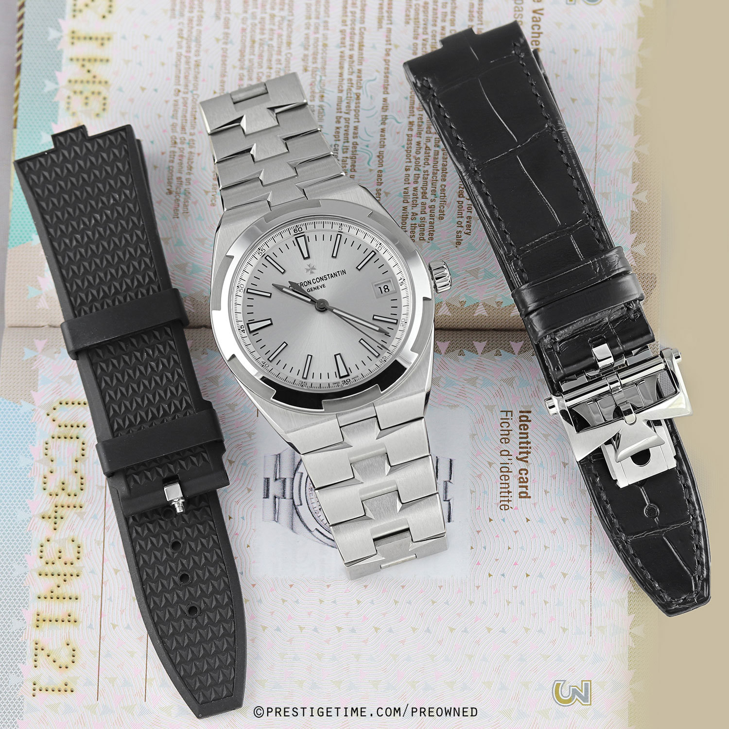 Overseas Certified Pre Owned Watch in Silver - Vacheron Constantin