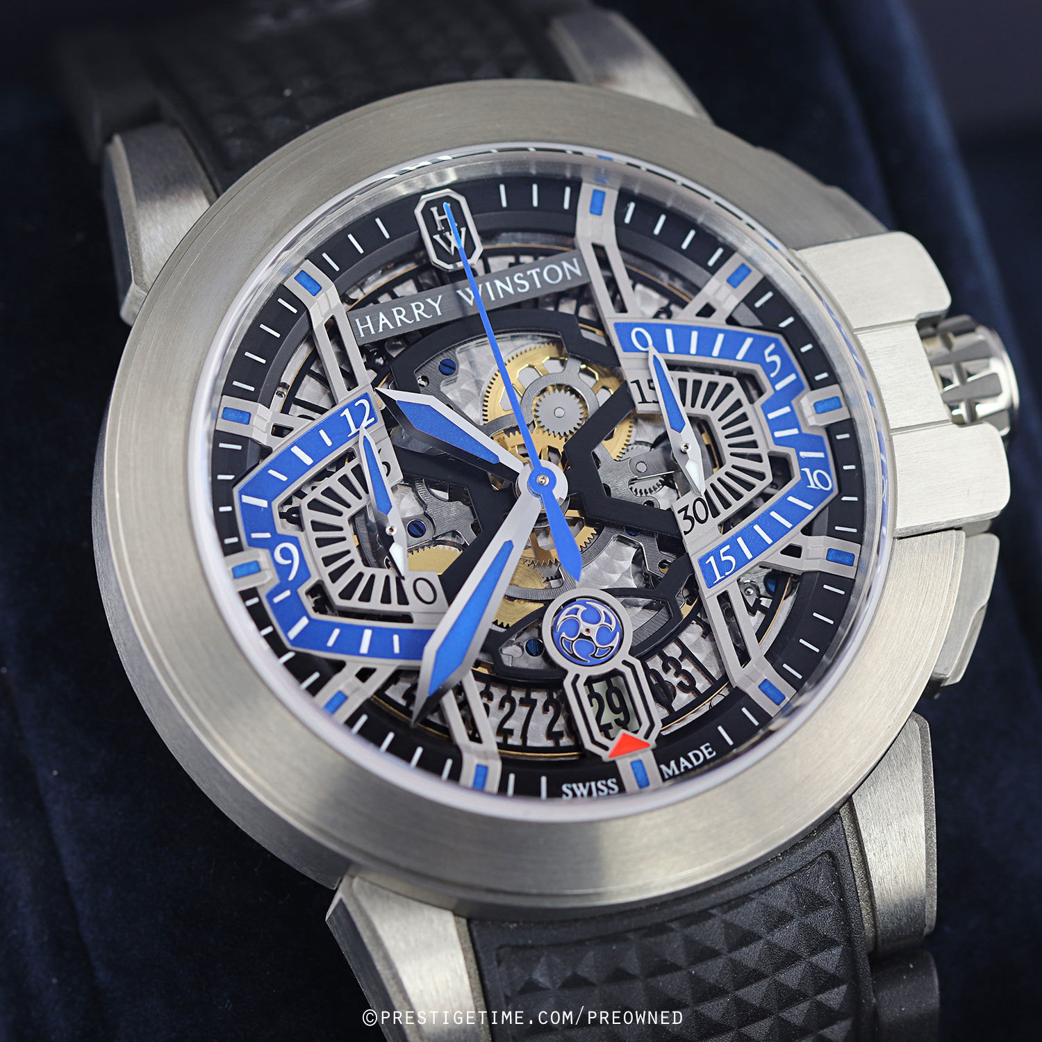 Pre-owned Harry Winston Project Z9 Chronograph OCEACH44ZZ004