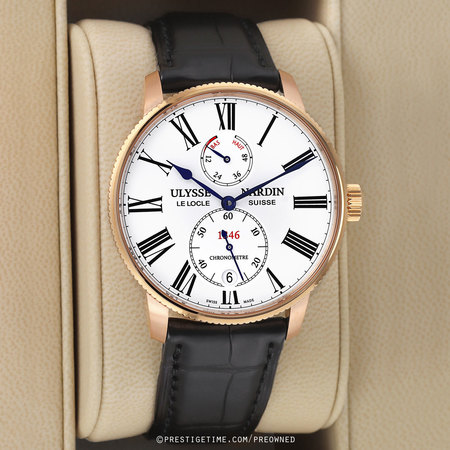 Pre-owned Ulysse Nardin Marine Torpilleur 42mm 1182-310/40