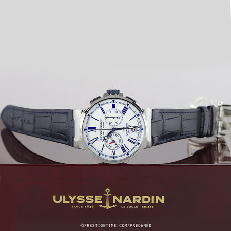 Pre-owned Ulysse Nardin Marine Chronograph Annual Calendar 43mm 1533-150/e0