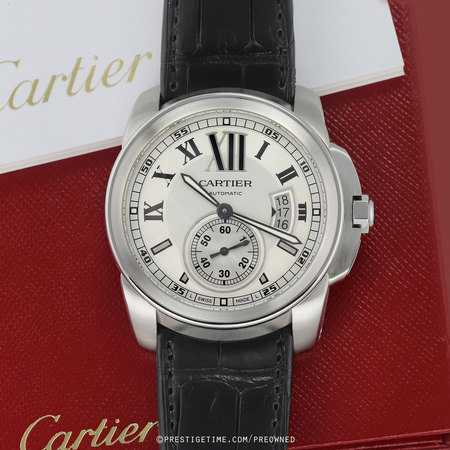 Pre-owned Cartier Calibre de Cartier 42mm w7100037
