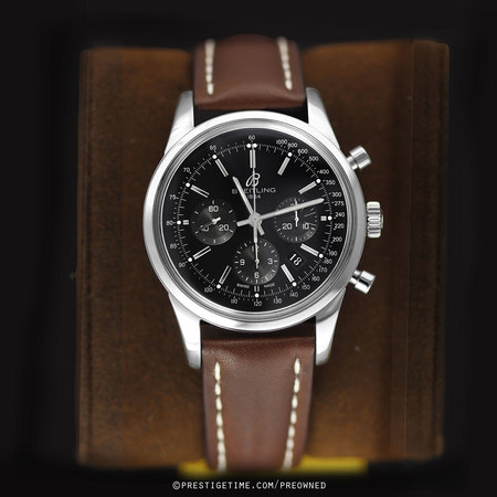 Pre-owned Breitling Transocean Chronograph 43mm ab015212/ba99/438x