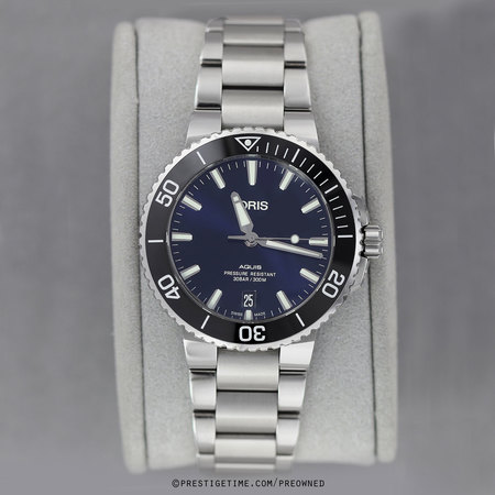 Pre-owned Oris Aquis Date 39.5mm 01 733 7732 4135-07 8 21 05PEB