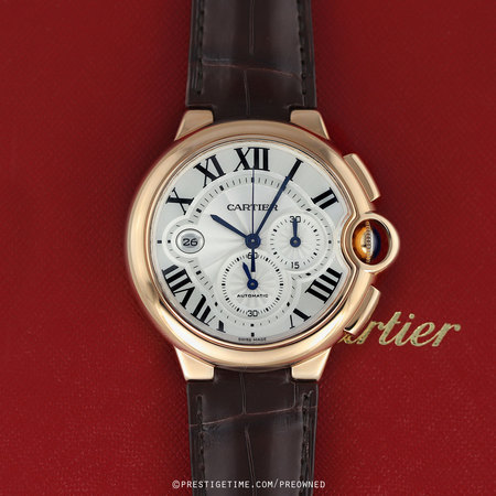 Pre-owned Cartier Ballon Bleu Chronograph w6920074